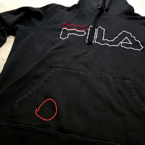 FILA | Men's Black Hoodie - Picture 10 of 10